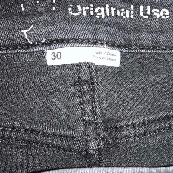 Original Use Jeans Skinny Stacked Destressed Dark Grey Pants Poshmark